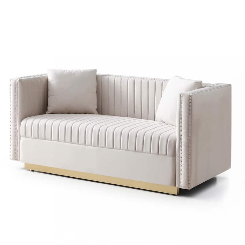 Velvet Sofa Loveseat 2 Seater Couch