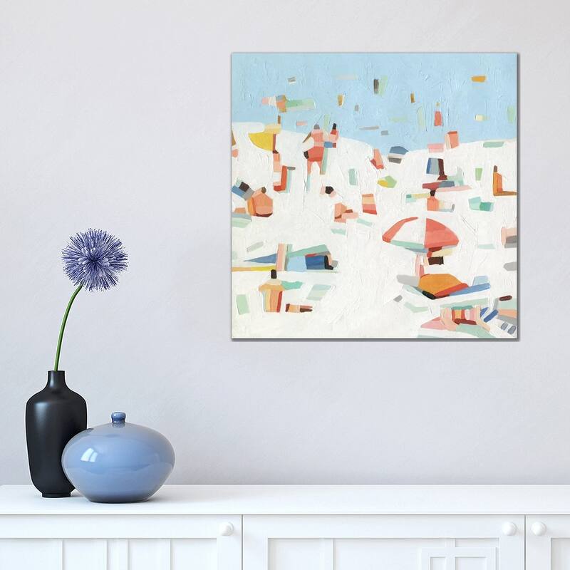 iCanvas "Summer Confetti III" by Emma Scarvey Canvas Print - 18x18x1.5