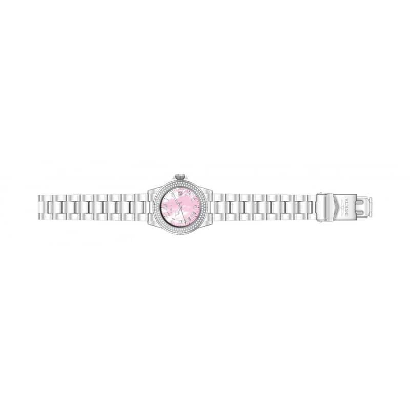 Invicta Women's 19874 Angel Quartz 3 Hand Light Pink Dial Watch