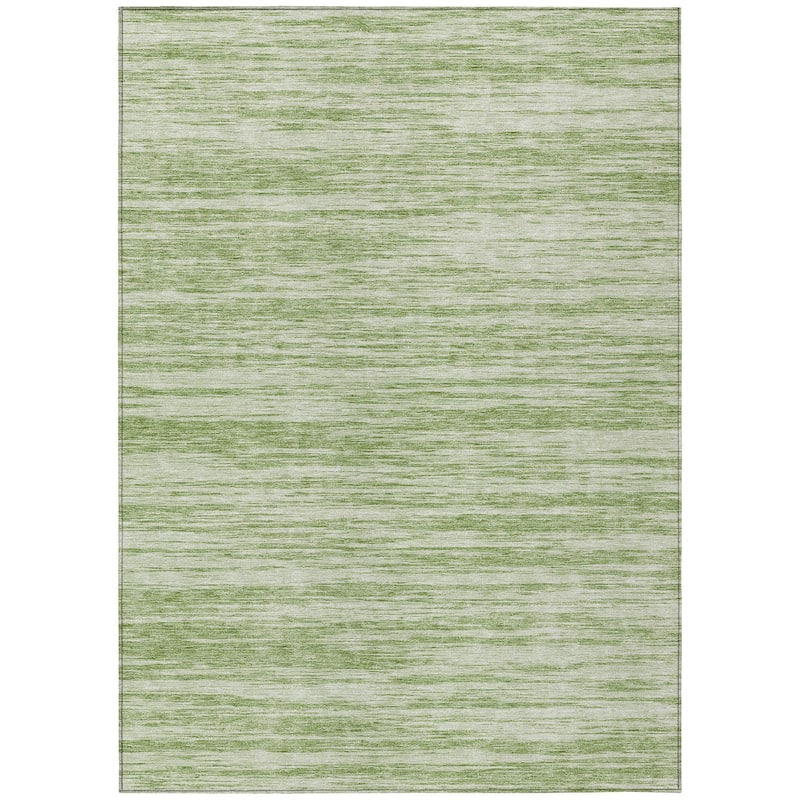 Machine Washable Indoor/ Outdoor Casual Ombre Chantille Rug