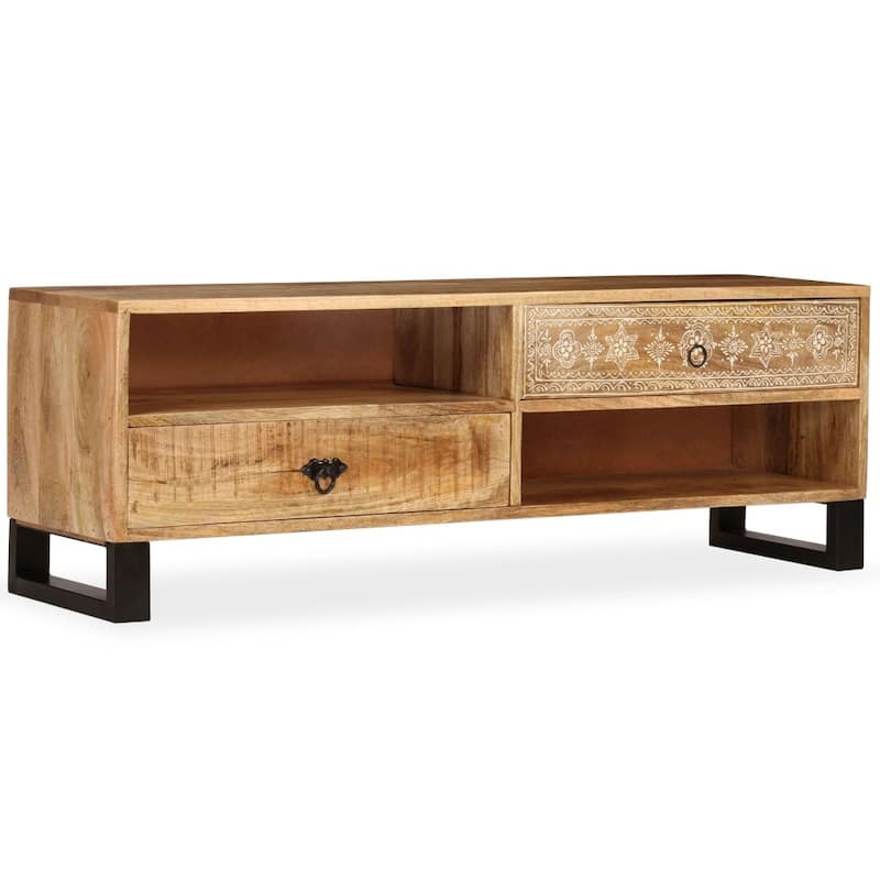 vidaXL TV Stand Solid Wood Mango 47.2"x11.8"x15.7" - 47.2" x 11.8" x 15.7"