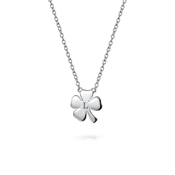 Sterling Silver One Sided Good Luck Items Necklace