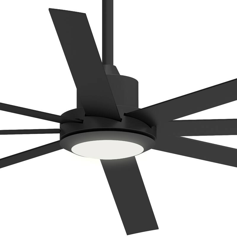 Moasis 84 Inch 8 Blades Ceiling Fans with Lights and Remote Control and 6 Speed - 84 Inches