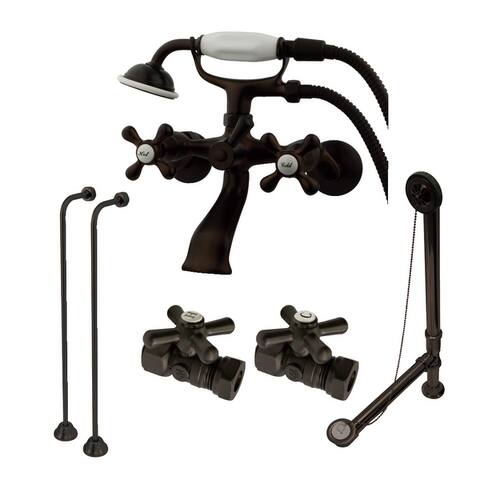 Vintage Wall Mount Clawfoot Faucet Package
