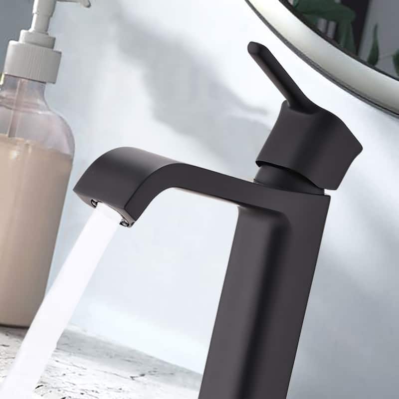 YASINU Single Handle Bathroom Vanity Sink Faucet w/ Pop up Drain Assembly