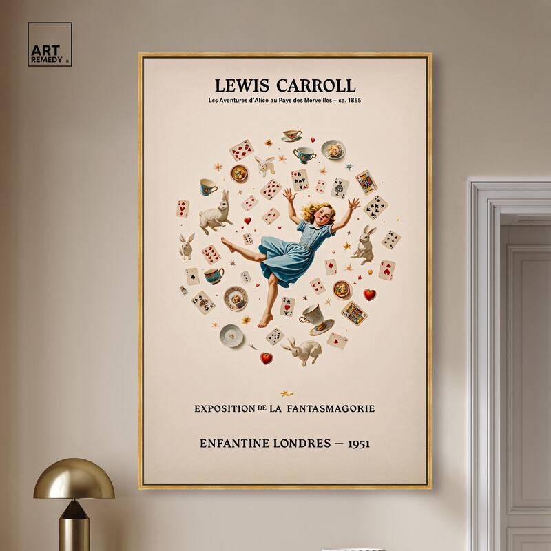 Carroll's Alice in Motion Canvas by Art Remedy