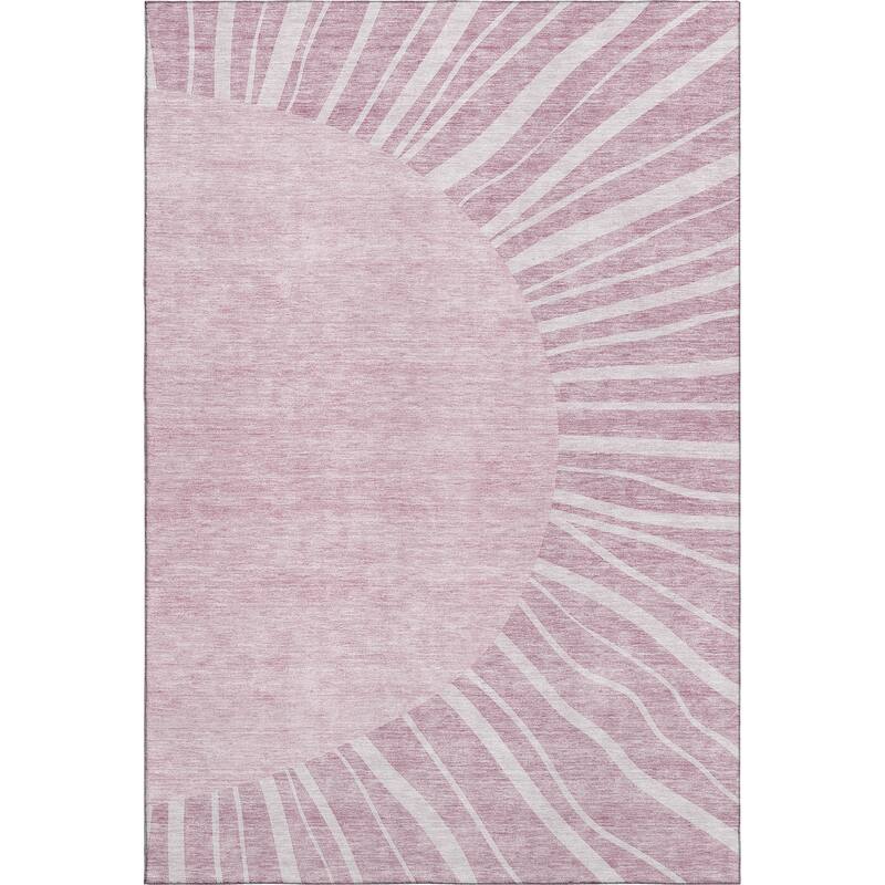 Premium Washable Super Soft Contemporary Rays Mayfield Rug