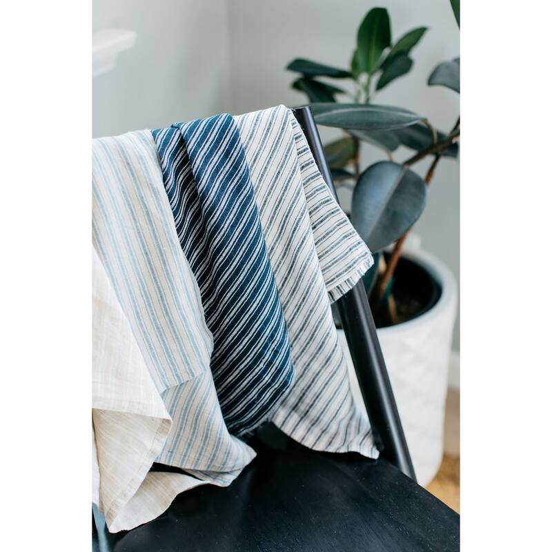 Caravan Boat Stripe Linen Napkins - Set of 4
