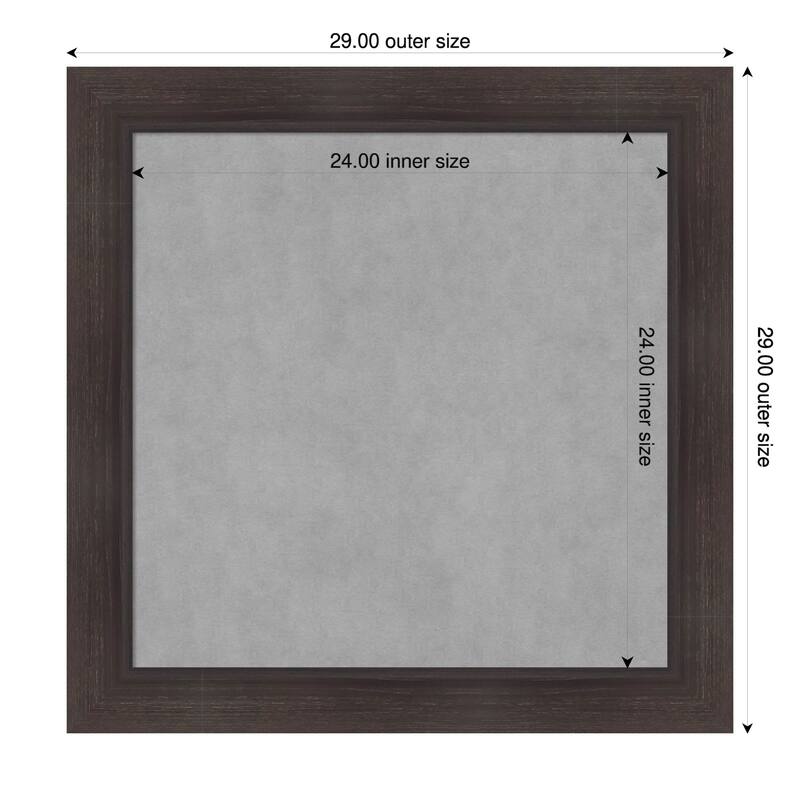 Amanti Art Sloped Black Framed - 29 x 29 in - Sloped Espresso