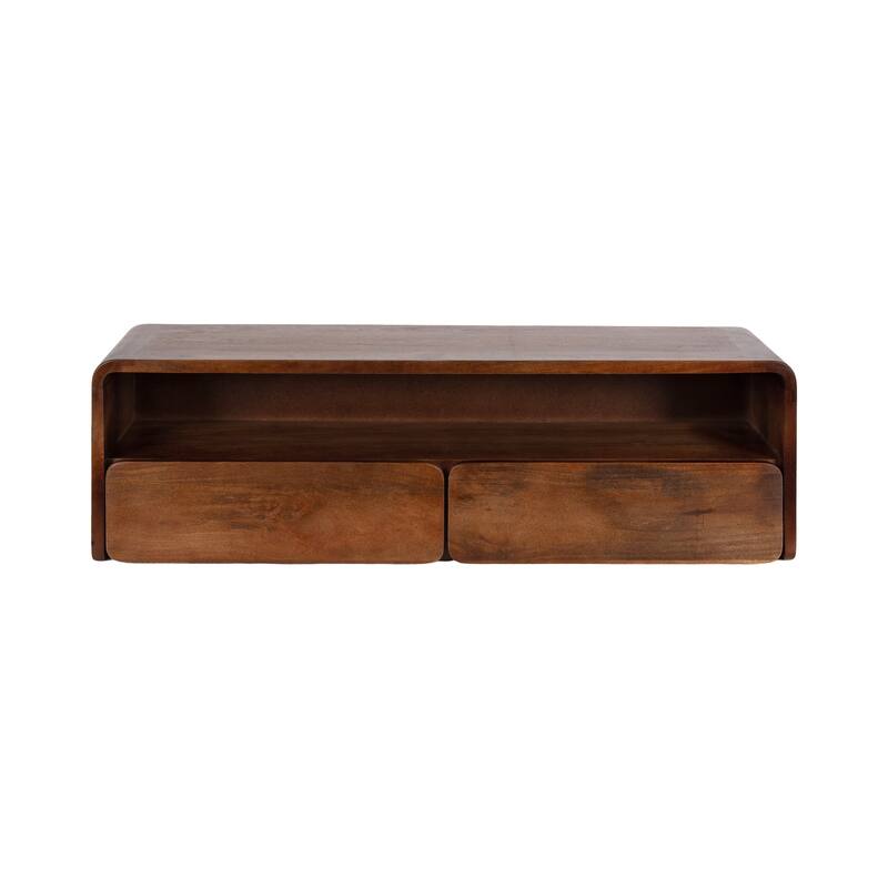 Kate and Laurel Kato Wood Floating Console Table