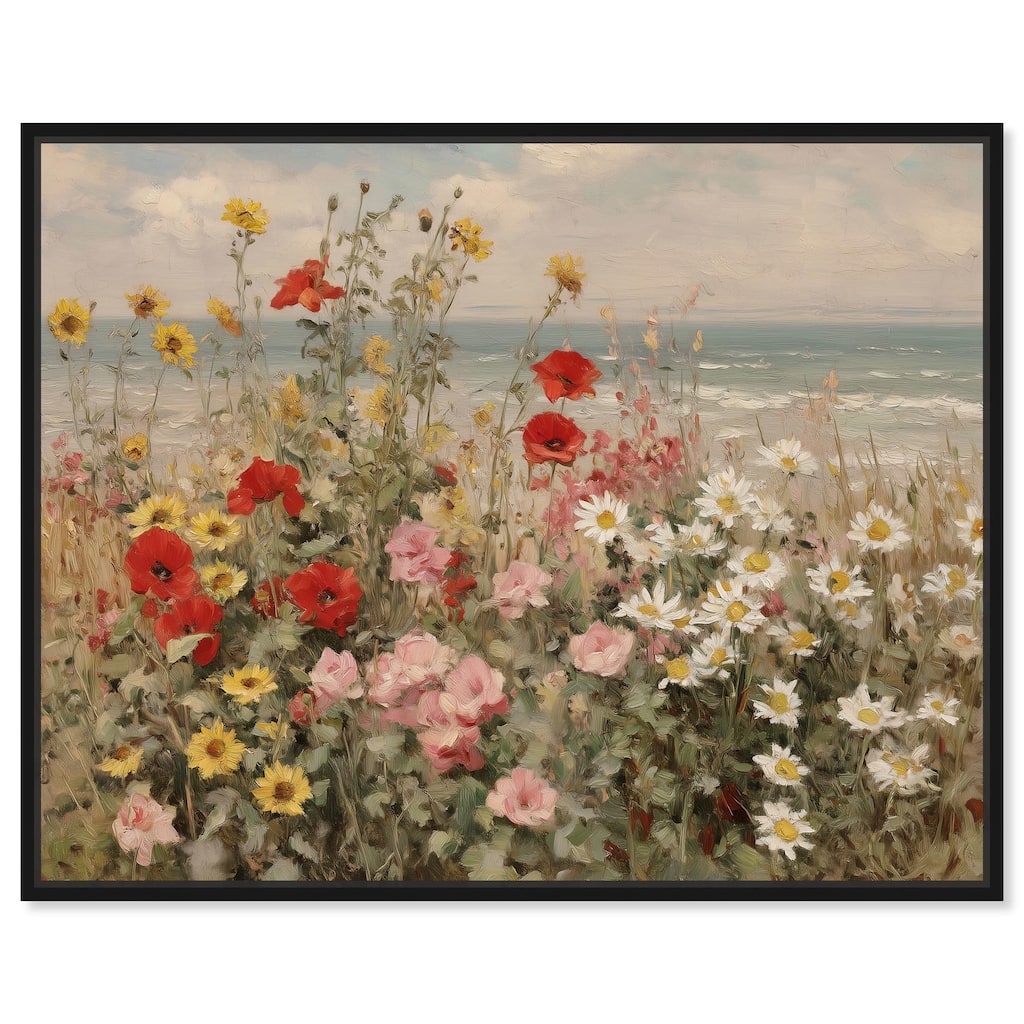 Misty Ocean Field II Canvas by Art Remedy