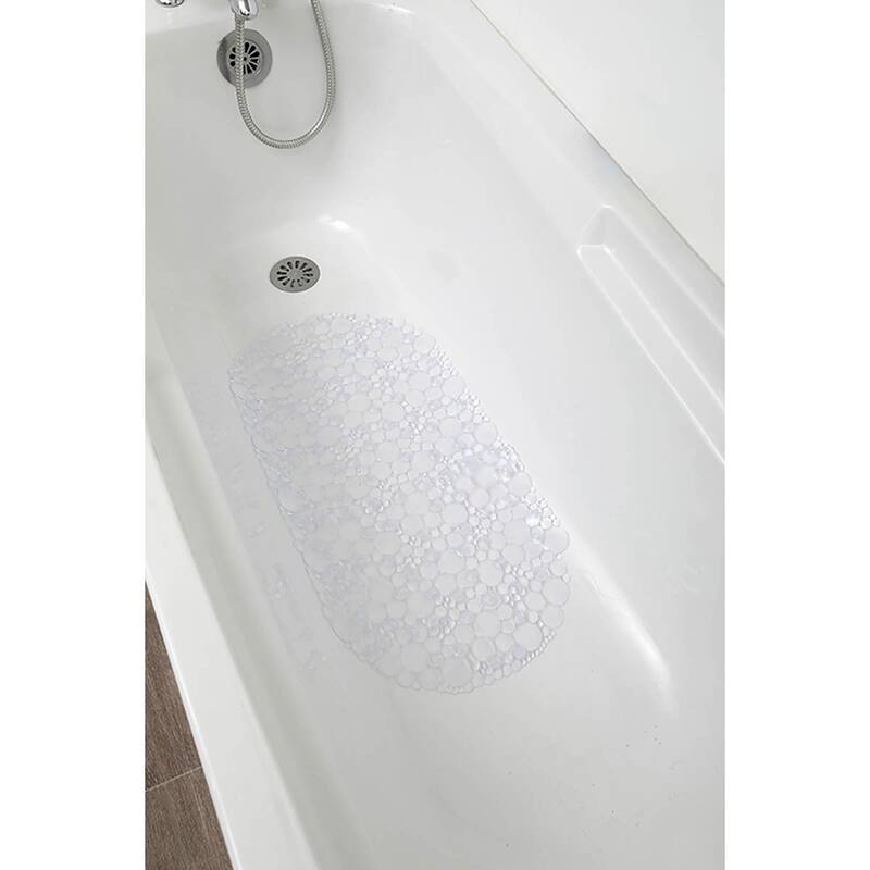 Bubbles Non-Slip Oval Bathtub Mat 28 L x 15 W