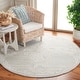 preview thumbnail 41 of 42, SAFAVIEH Handmade Glamour Mirja French Country Scroll Wool Rug 6' Round - Silver/Ivory - Round