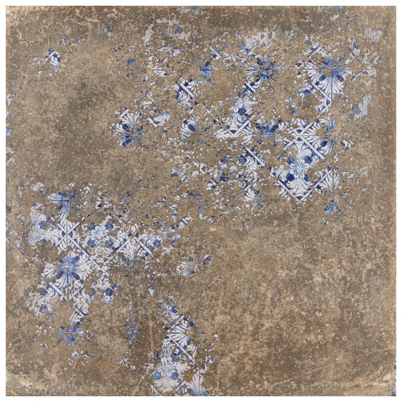 Merola Tile Antigua Deco Terra 13" x 13" Porcelain Floor and Wall Tile