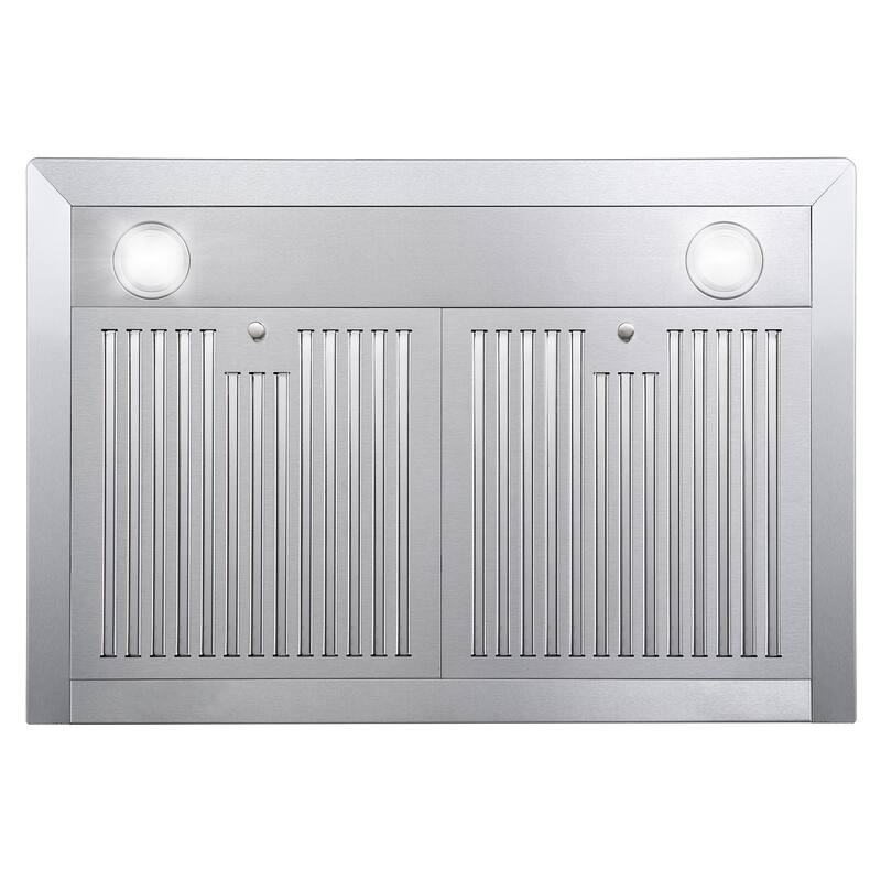 Cosmo 30 in. Ducted Wall Mount Range Hood in Stainless Steel with Soft Touch Controls, Permanent Filters and LED Lights