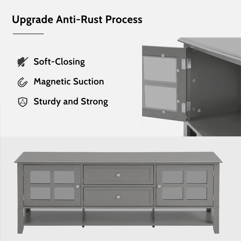 Entertainment Center with Multifunctional Storage Space