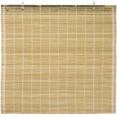 Burnt Bamboo Cordless Window Shade - Natural
