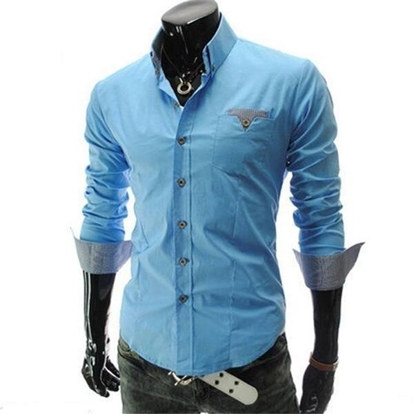 Shop Summer Men Cotton Casual Fashion Elegant Solid Slim Strong