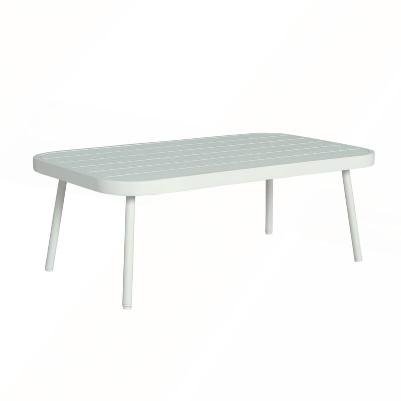 Mariano Steel Loveseat and Table