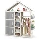 preview thumbnail 23 of 30, Costway Kids Costume Storage Closet Children Pretend Dresser with - See Details Grey