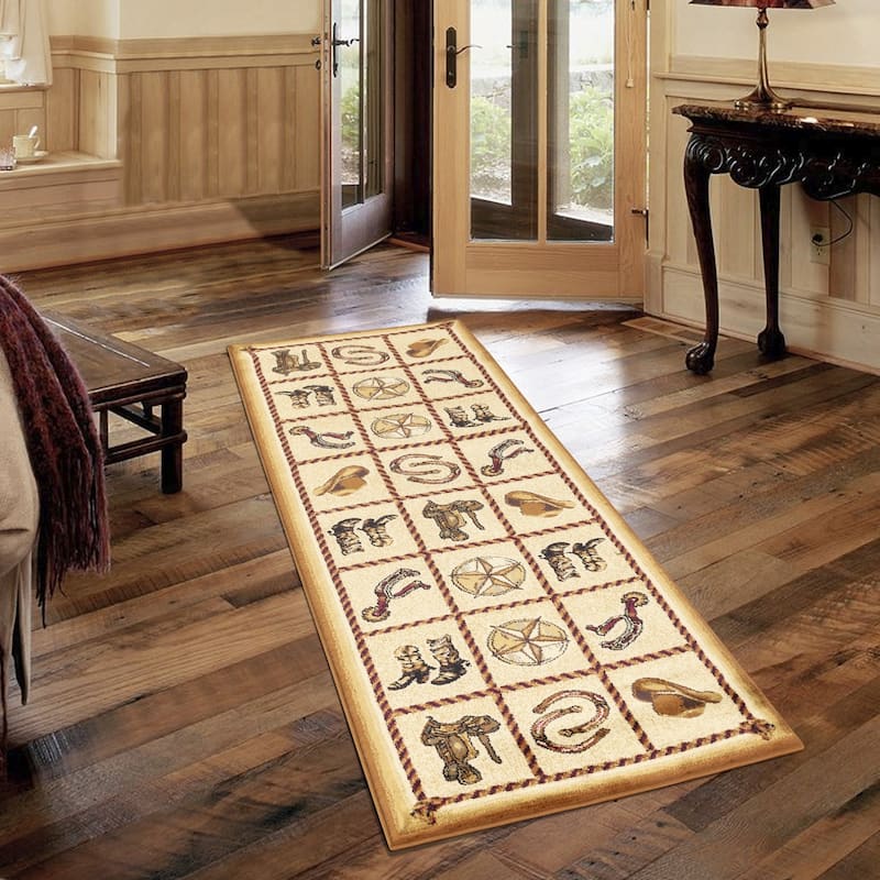 Tribes GC_YLS4010 Beige Southwest Area Rug