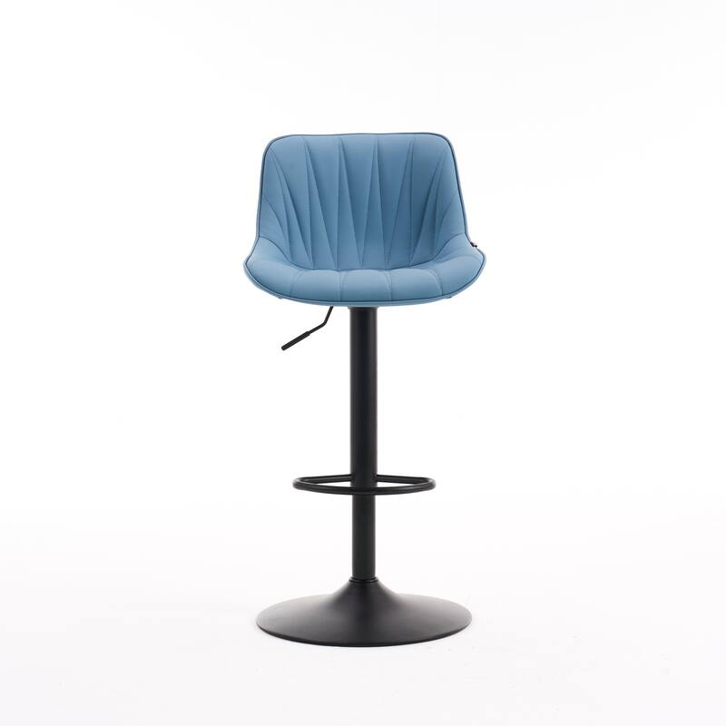 Swivel Upholstered Bar Stools Set of 2, Height Counter Stools