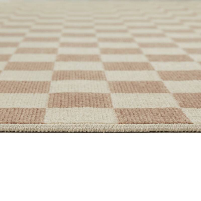 Adelaide Recycled Checkered Area Rug