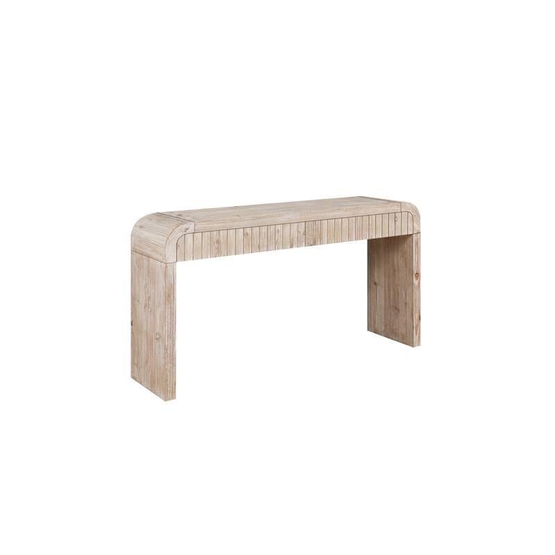 Roomfitters 59" Farmhouse Console Table, Vintage Crafted Entryway Table with 2 Storage Drawers