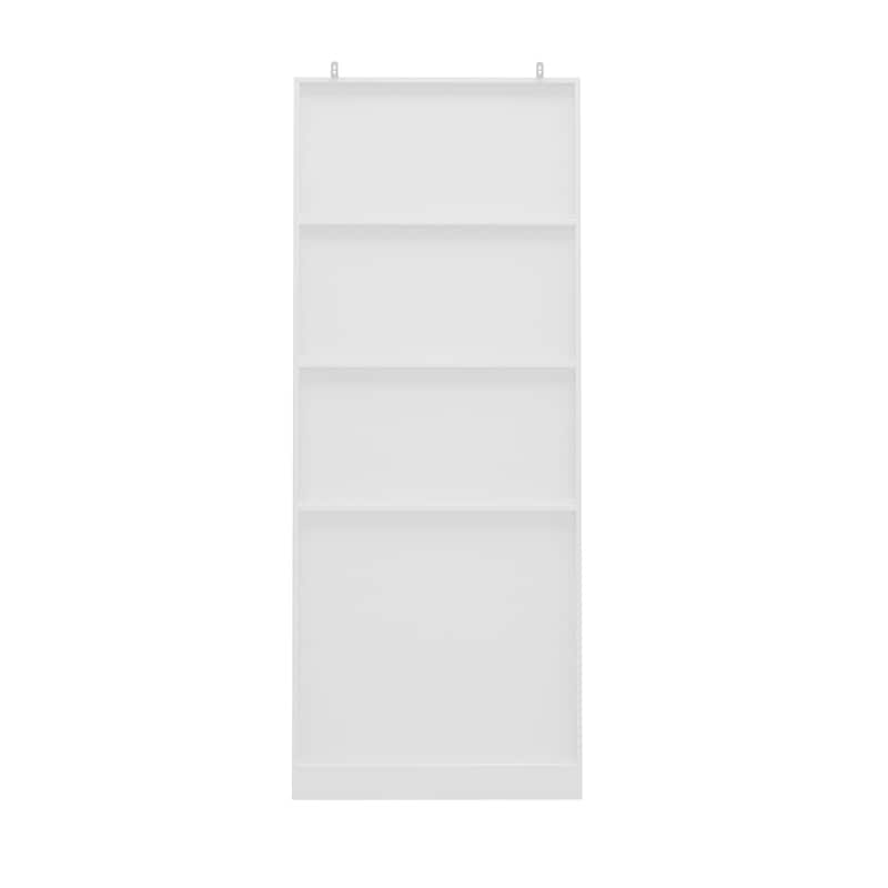 78.7"Tall Storage Cabinet,Pantry Cabinet with 4 Glass Doors & Shelves - 78.7"H