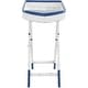 preview thumbnail 20 of 24, White Wood Distressed Foldable Tray Top Boat Accent Table with Oar Leg