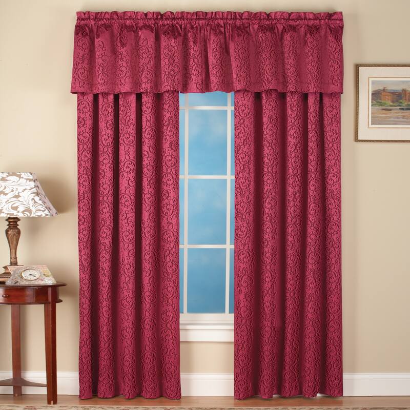 Scroll Insulated Sheen Curtain Panel