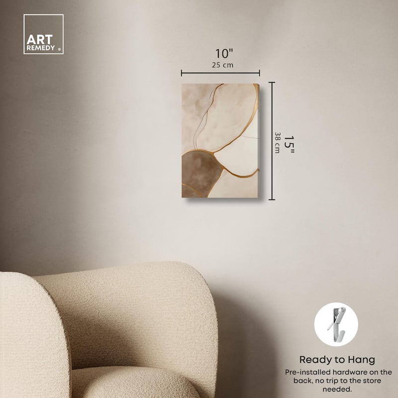 Taupe Terrain I Canvas by Art Remedy, Gallery Wrapped