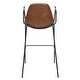 preview thumbnail 18 of 44, SAFAVIEH Tanner Mid-century Faux Leather Barstool - 25" W x 21.5" D x 39" H