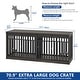 preview thumbnail 25 of 38, Moasis Extra Large Dog Crate Furniture with Sliding Doors