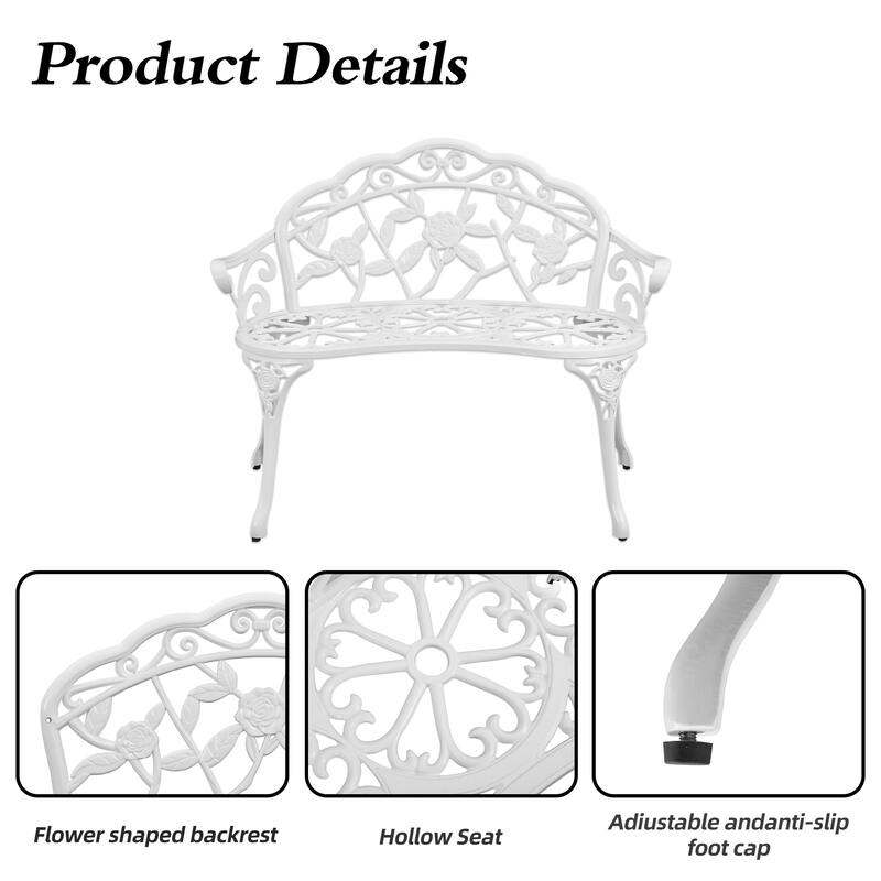 Aluminum Outdoor Loveseats Garden Bench