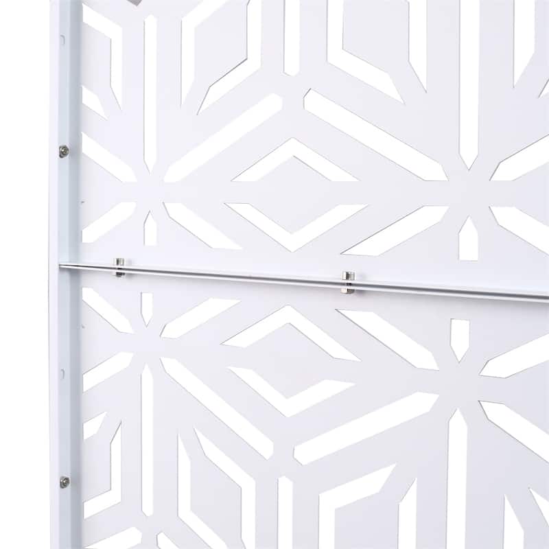 Outdoor & Indoor Privacy Screen Metal Privacy Screen 76" H×48" W