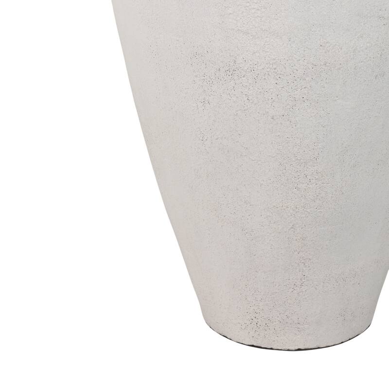 Ceramic Pointy Handles Flower Floor Vase - Ivory, 40"
