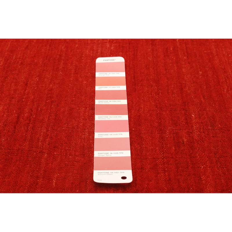 Kashkuli Gabbeh Red Rug 3'10" x 5'9" - 3'10 x 5'9