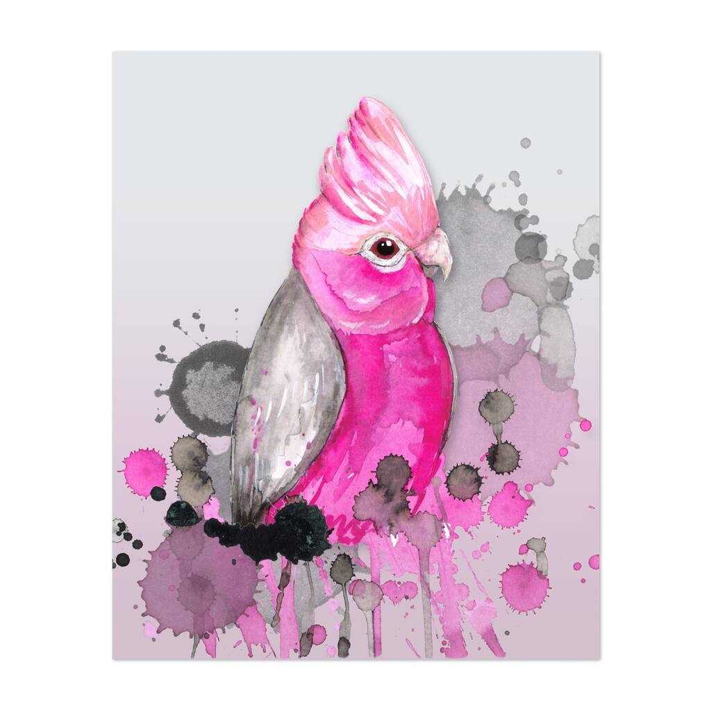 Galah Cockatoo Illustrations Birds Cute Parrot Art Print/Poster
