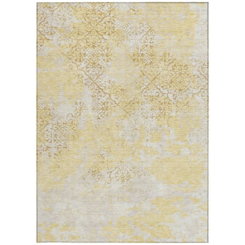 HomeRoots Floral Transitional Rectangle Outdoor Rug