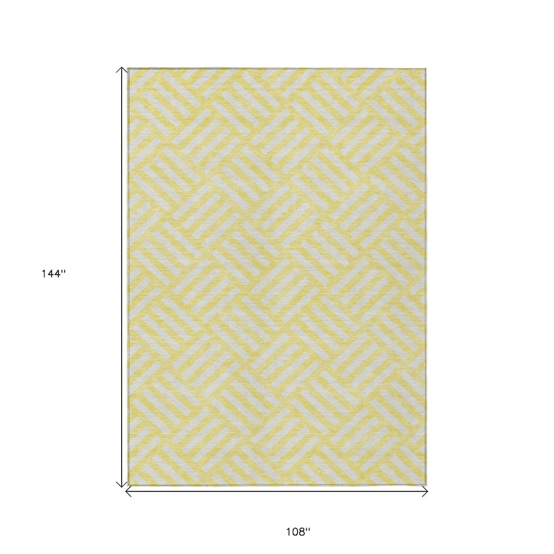 HomeRoots Geometric Transitional Rectangle Outdoor Rug