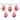 10 Count Red Snowflake Mitten Christmas Light Set, 7.5ft Green Wire