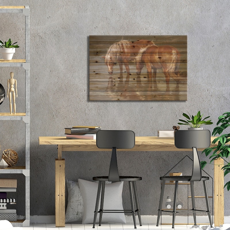 Summer's Reprieve Print On Wood by Mark McKenna - Multi-Color