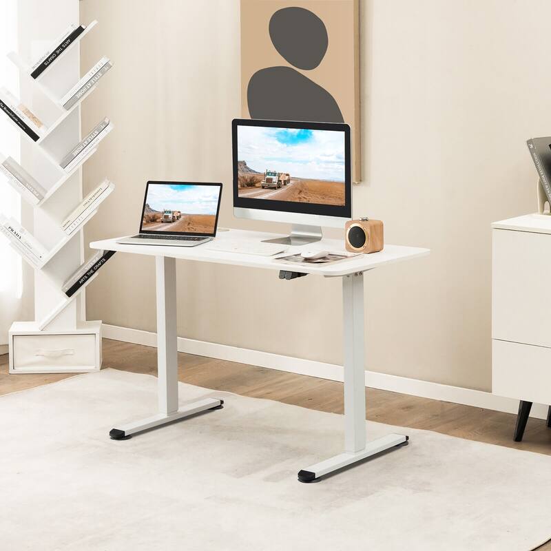 Gymax Electric Standing Desk Adjustable Stand up Computer Desk