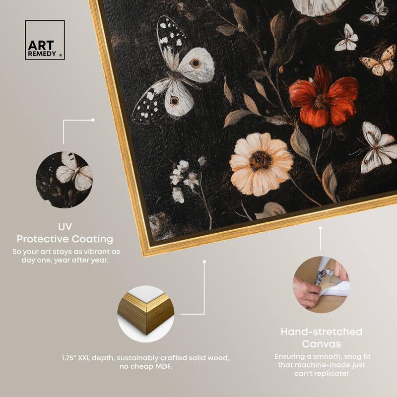 Butterfly Wing Patterns Canvas by Art Remedy