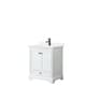 Option White, Black Trim, White Quartz Top