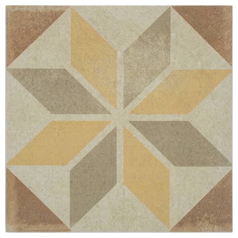 Seville 8 in. x 8 in. Sepia Matte Porcelain Wall and Floor Tile