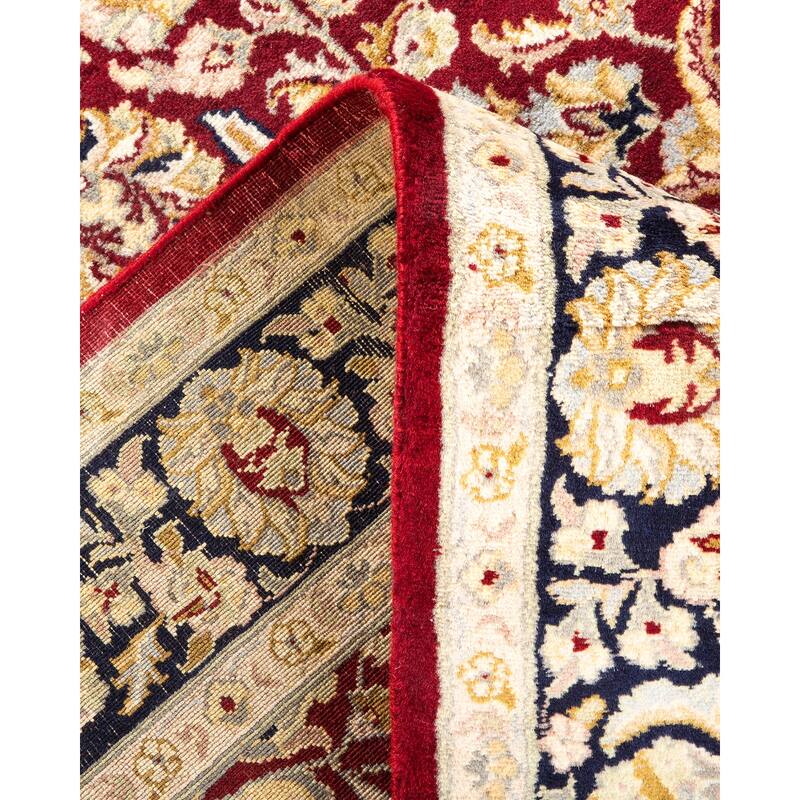 Overton Hand Knotted Wool Vintage Inspired Traditional Mogul Red Area Rug - 4 x 6