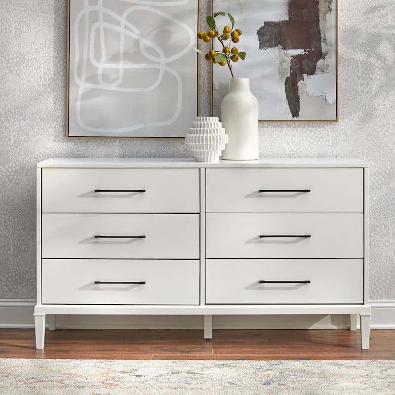 Lifestorey Sussex 6-Drawer Dresser - White