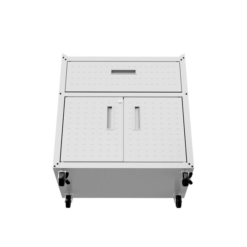 Fortress 31.5" Mobile Garage Cabinet with Drawer and Shelves